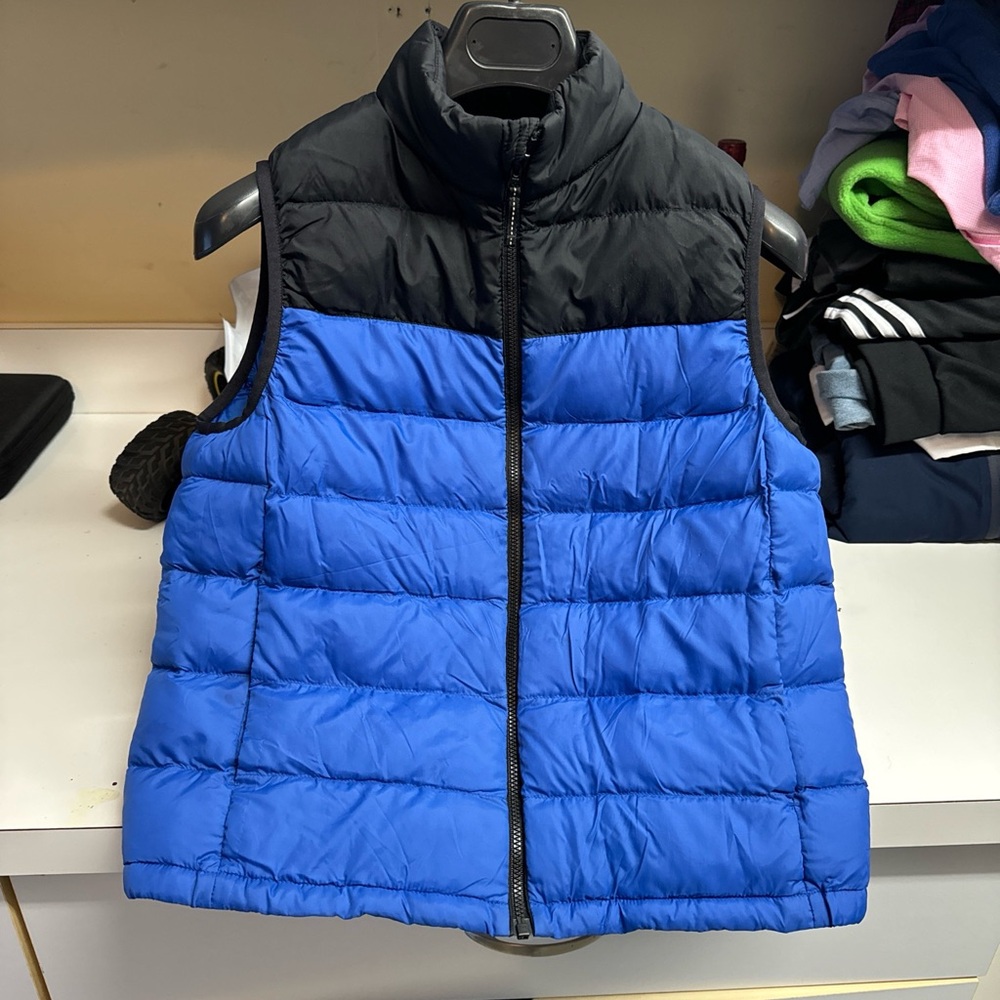 Kids Blue and Black Puffer Vest